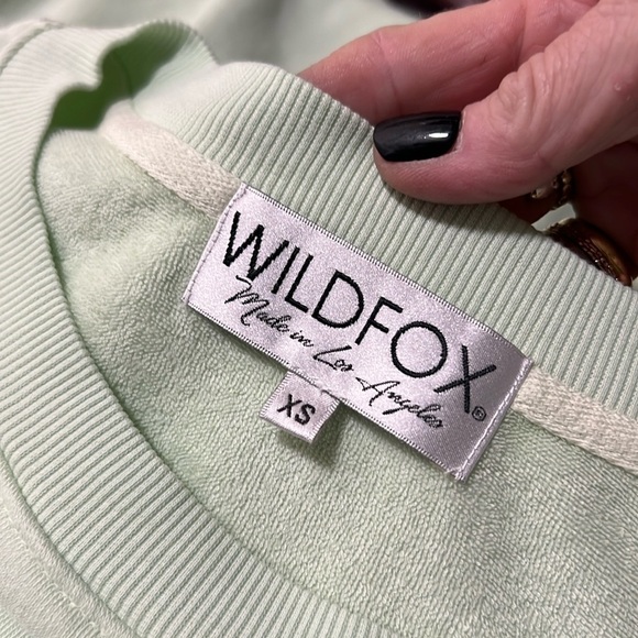 Wildfox Mint Colored “Hello Limoncello” Oversized Sweatshirt XS/L - Picture 9 of 9